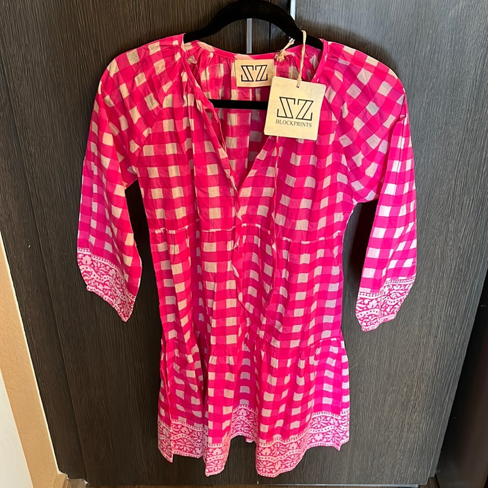 SZ Blockprints Pink Dress S